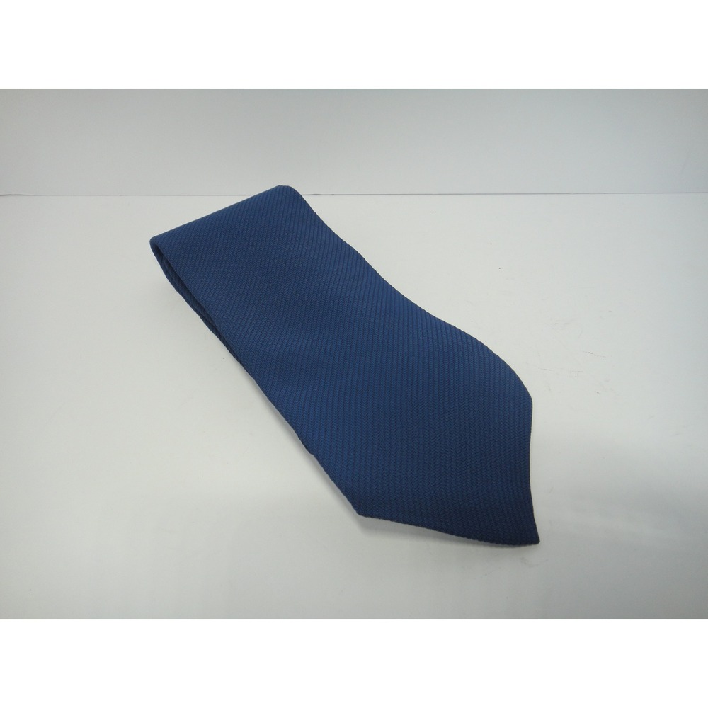 Perry Ellis Portfolio Men's Blue Textured Ribbed Necktie Made in USA Classic Tie